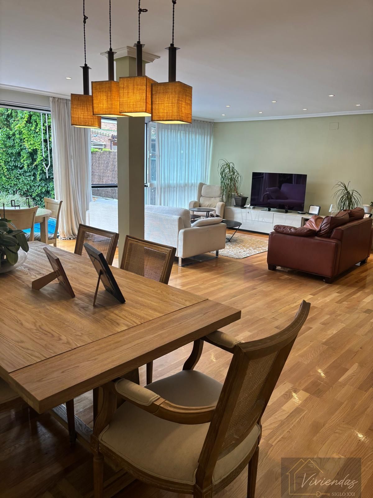 Living room of House or chalet to rent in Boadilla del Monte  with Air Conditioner, Heating and Storage room