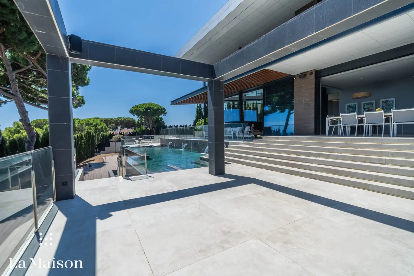 Terraza de Casa o chalet en venta en Caldes d'Estrac con Aire acondicionado, Calefacción y Jardín privado