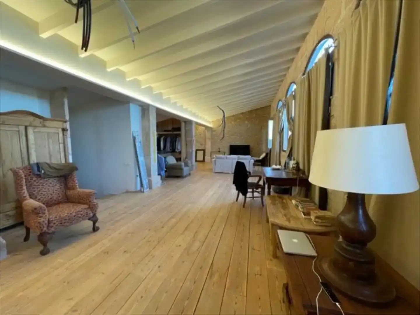 Living room of Ground floor for sale in Llucmajor  with Air Conditioner, Private garden and Parquet flooring