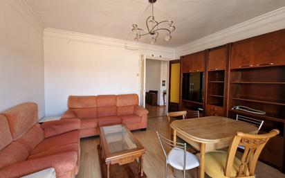 Living room of Flat for sale in Girona Capital  with Heating, Storage room and Furnished