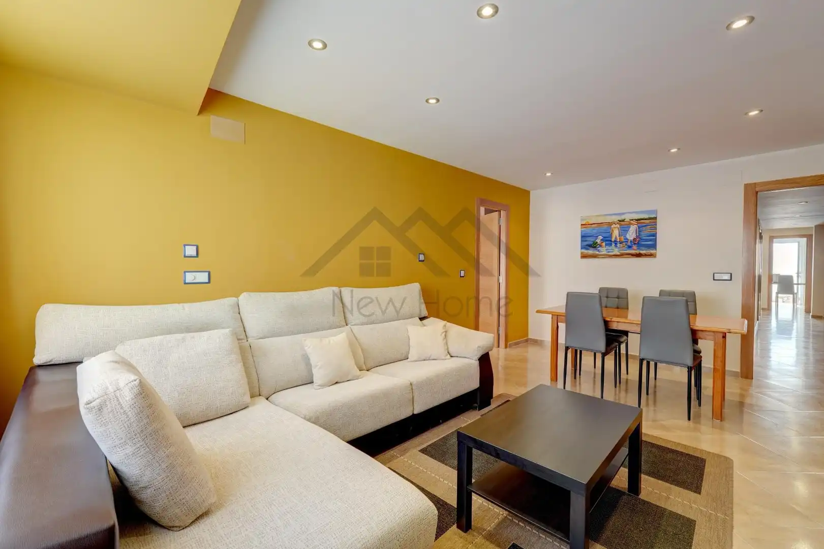 Living room of Flat for sale in La Pobla de Vallbona  with Air Conditioner, Heating and Balcony