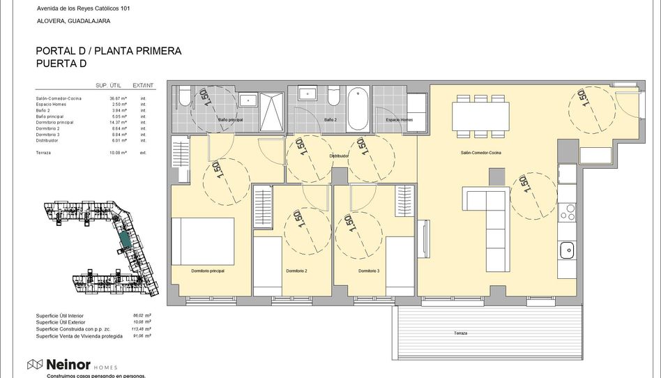 Foto 1 de Piso en venta en Avenida Camino las Fuentes, Alovera, Guadalajara