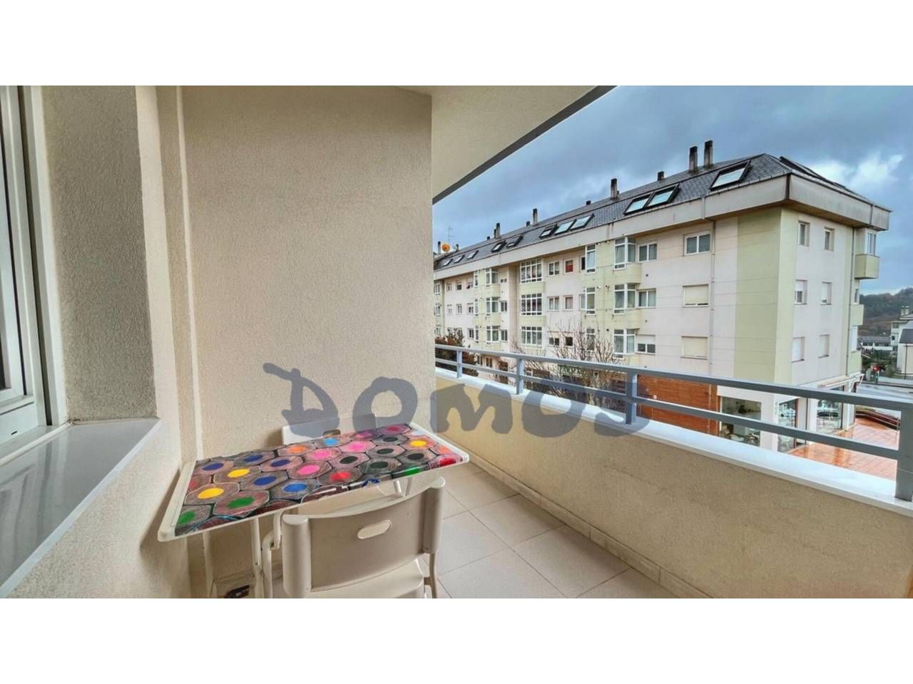 Terrassa de Apartament de lloguer en Lugo Capital amb Calefacció, Moblat i Balcó