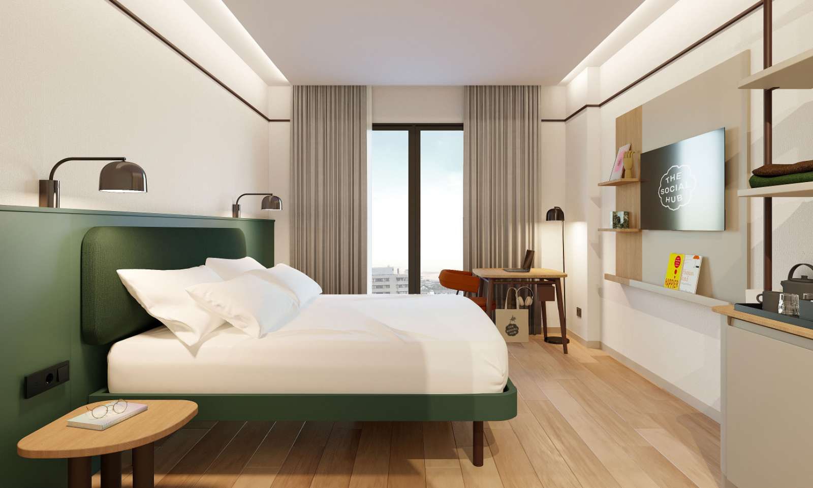Bedroom of Flat to share in  Barcelona Capital  with Air Conditioner and Terrace