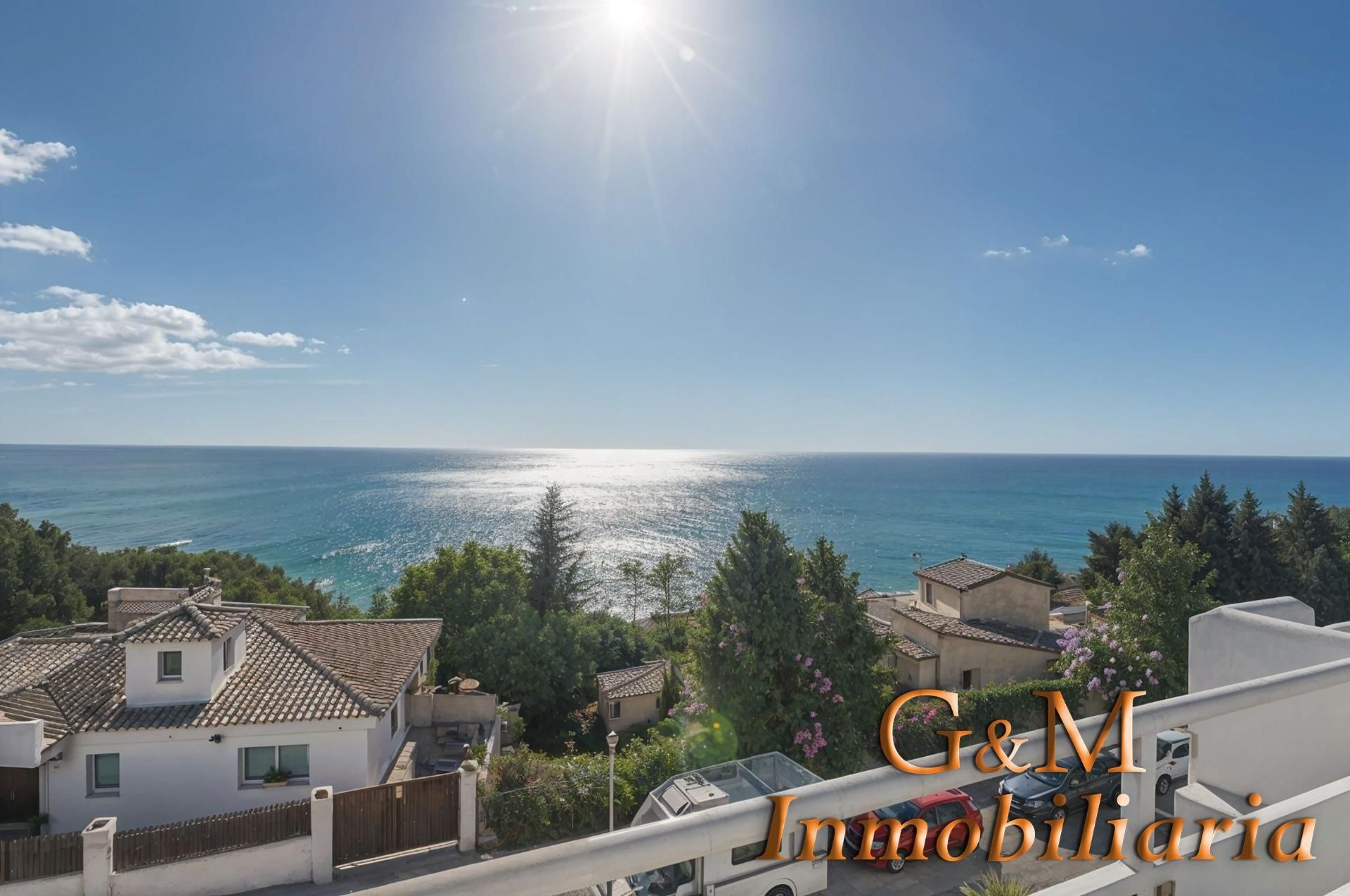 Exterior view of Single-family semi-detached for sale in Benalmádena  with Private garden, Parquet flooring and Terrace