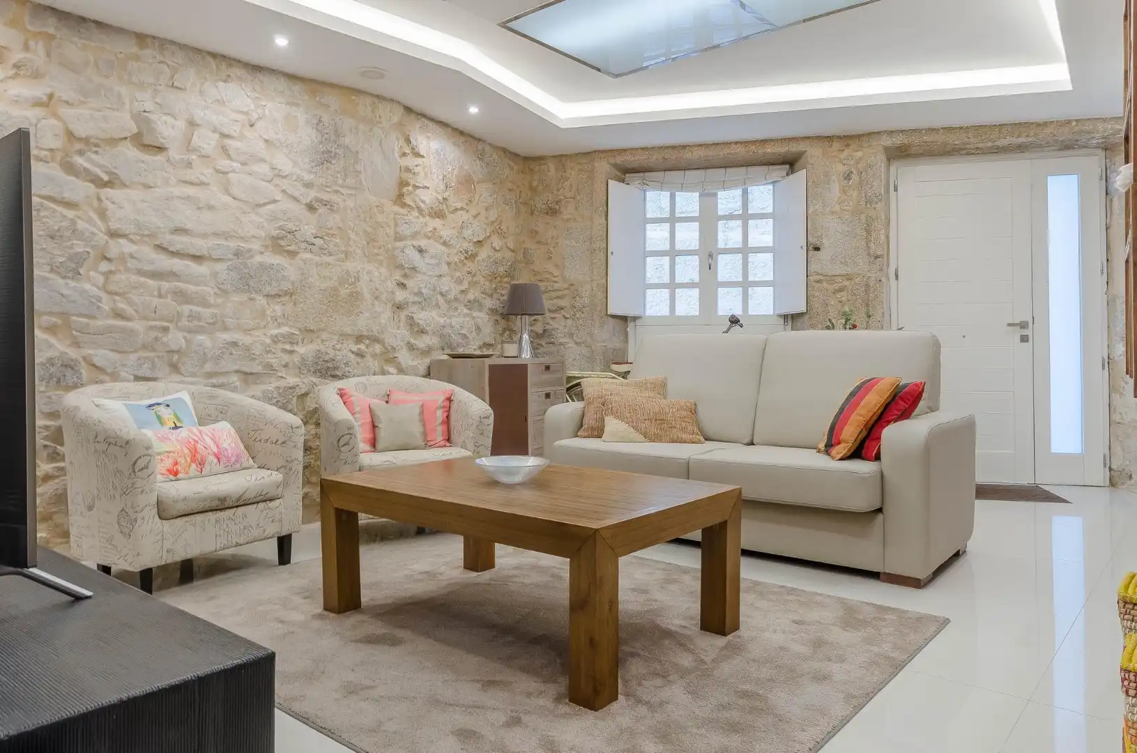 Living room of Houses for sale in A Coruña Capital   with Heating and Alarm