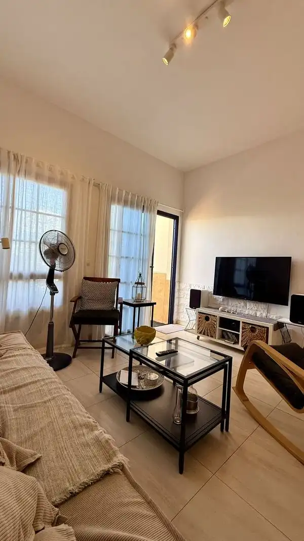 Sala d'estar de Casa o xalet en venda en Pájara amb Aire condicionat, Jardí privat i Terrassa