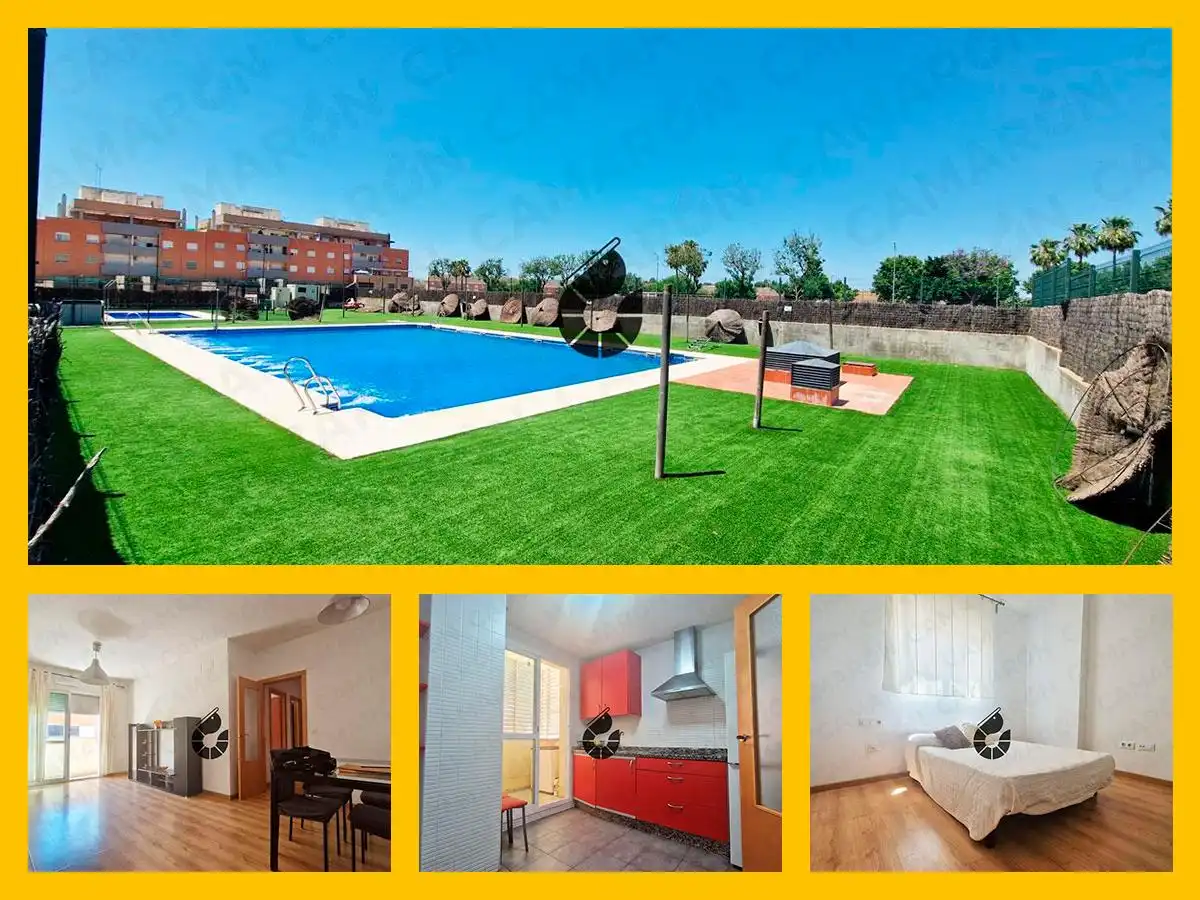 Jardín de Piso en venta en Coria del Río con Jardín privado, Trastero y Piscina