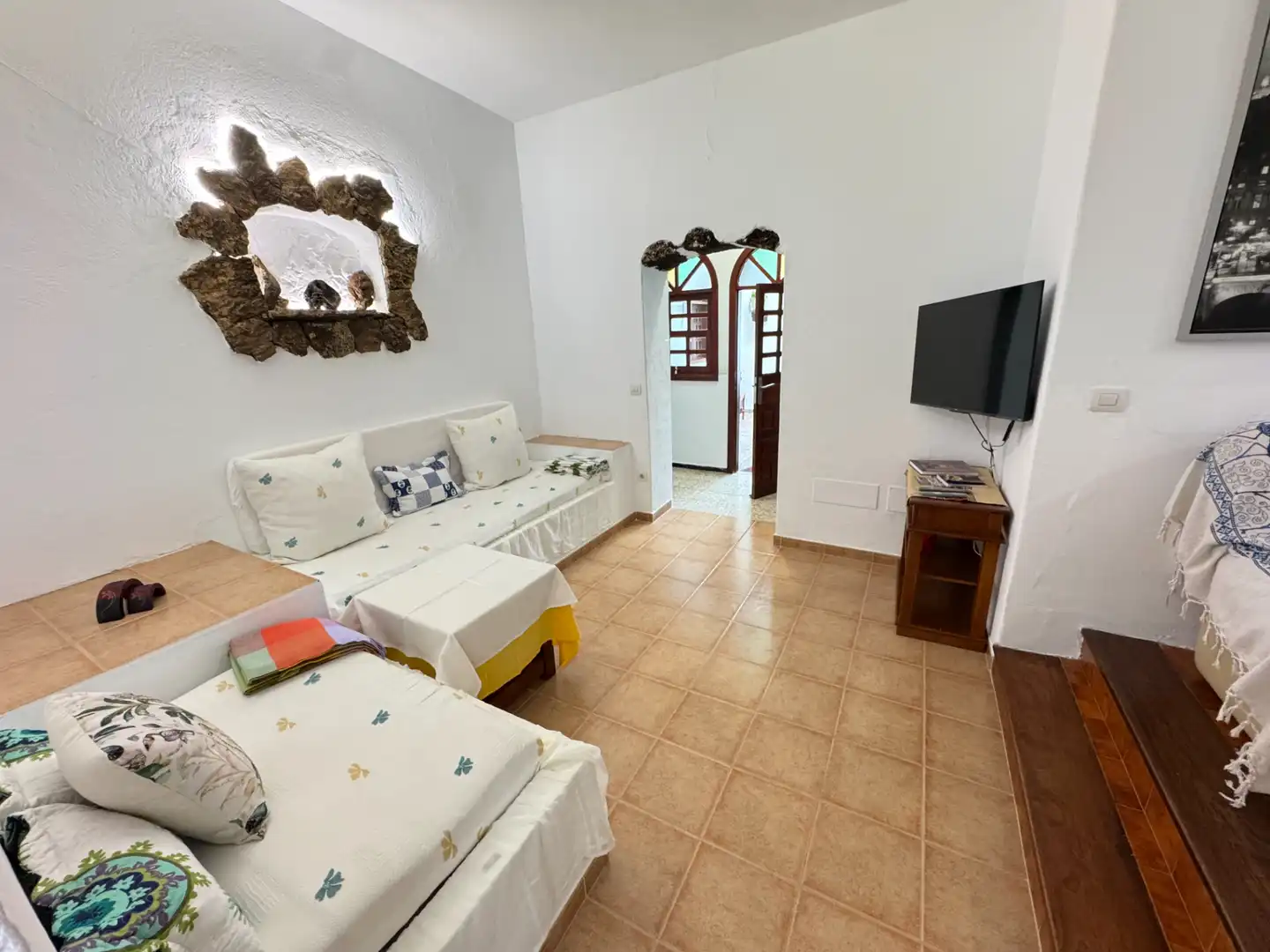 Sala de estar de Casa o chalet en venta en Haría con Jardín privado, Terraza y Amueblado