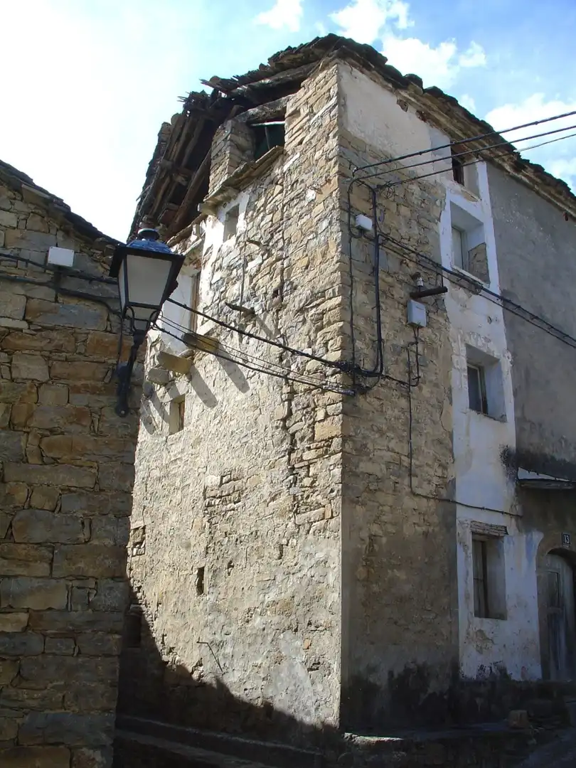 Vista exterior de Casa o chalet en venta en El Pueyo de Araguás con Jardín privado