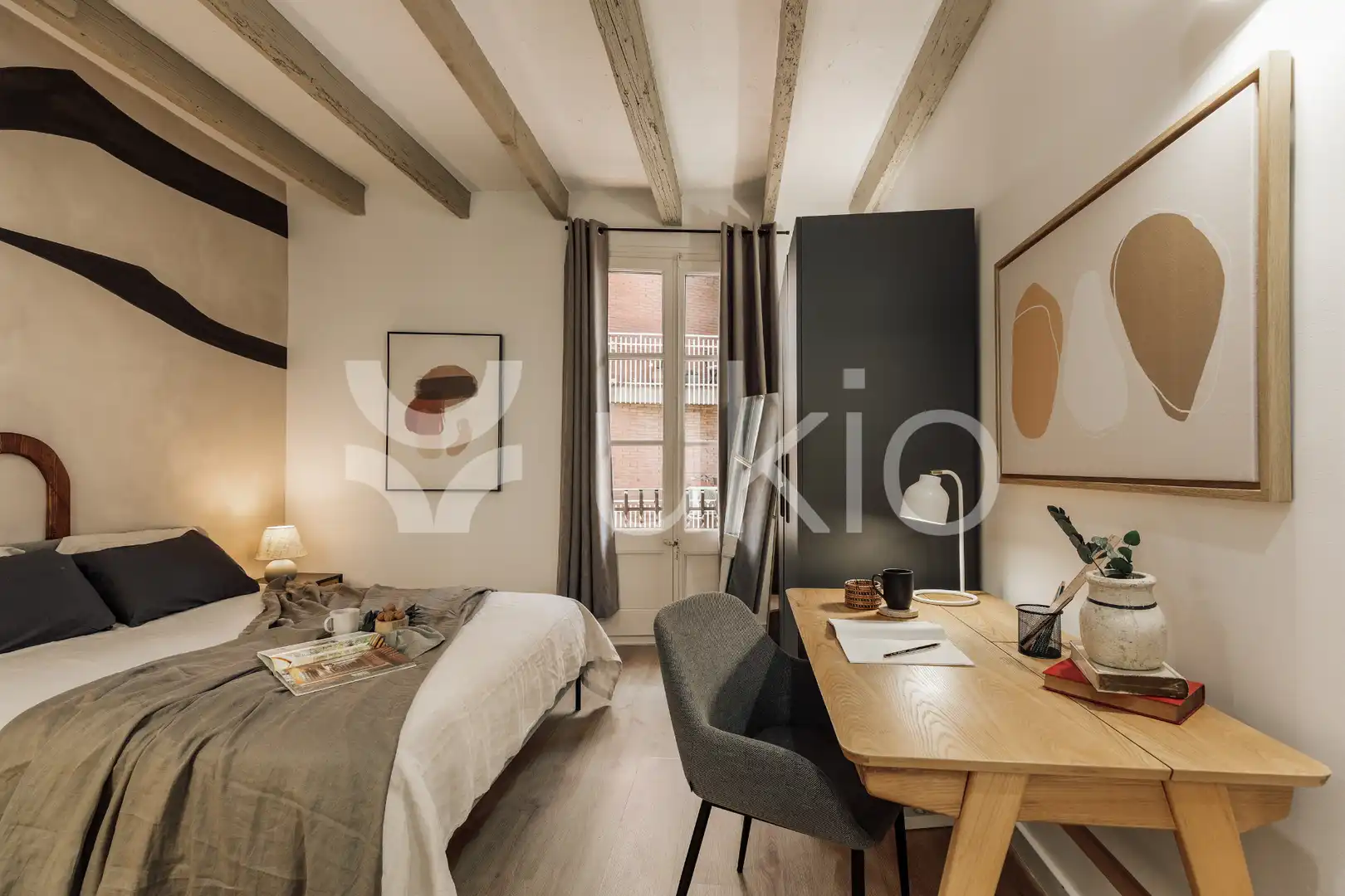 Bedroom of Apartments for rent in Barcelona  with Air Conditioner, Heating and Furnished