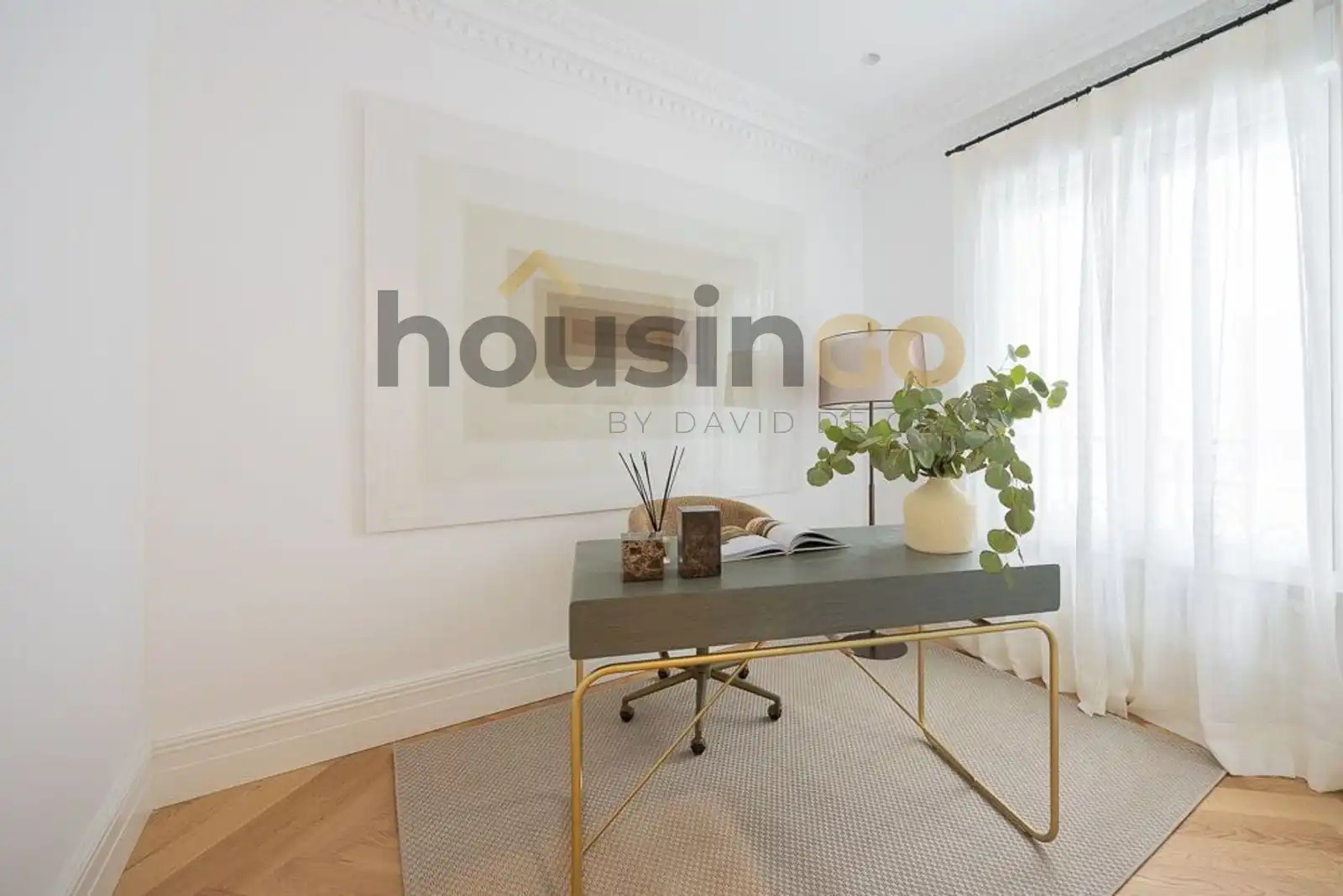 Living room of Flat for sale in Madrid  with Air Conditioner, Heating and Parquet flooring