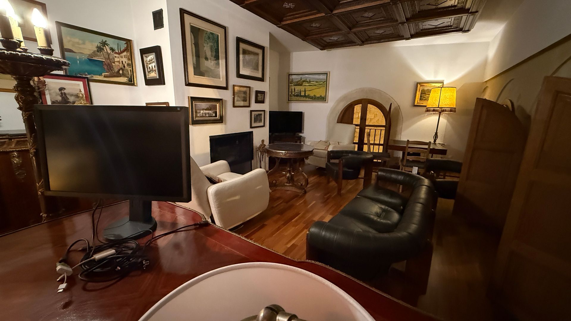 Living room of Flat for sale in Chinchilla de Monte-Aragón  with Heating, Parquet flooring and Washing machine