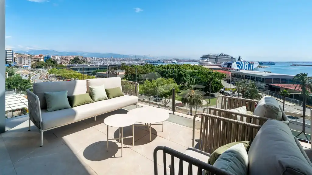 Terrasse von Dachboden zum Verkauf in  Palma de Mallorca mit Klimaanlage, Heizung und Terrasse
