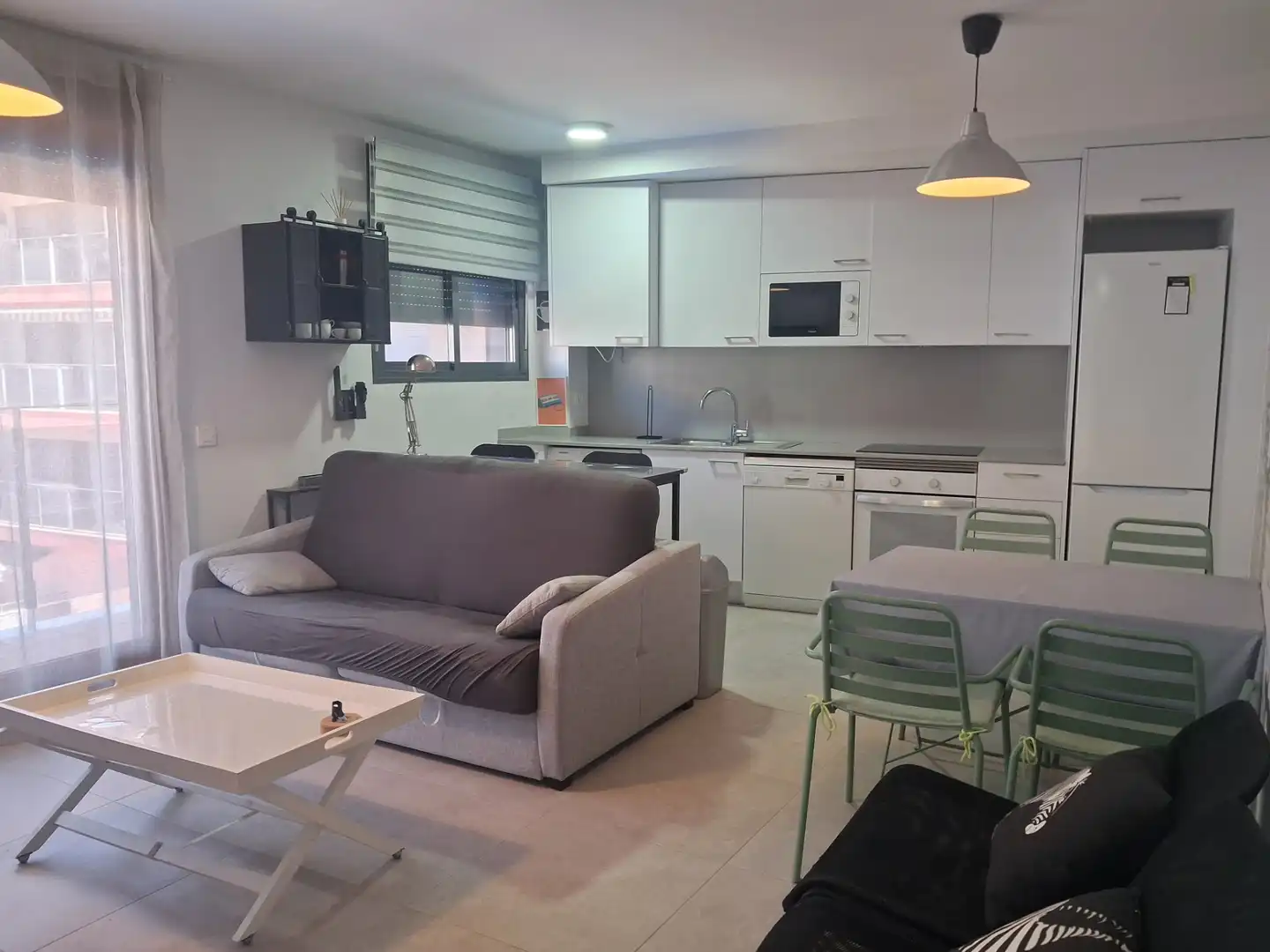 Küche von Wohnung zur Miete in Benicarló mit Klimaanlage, Terrasse und Möbliert