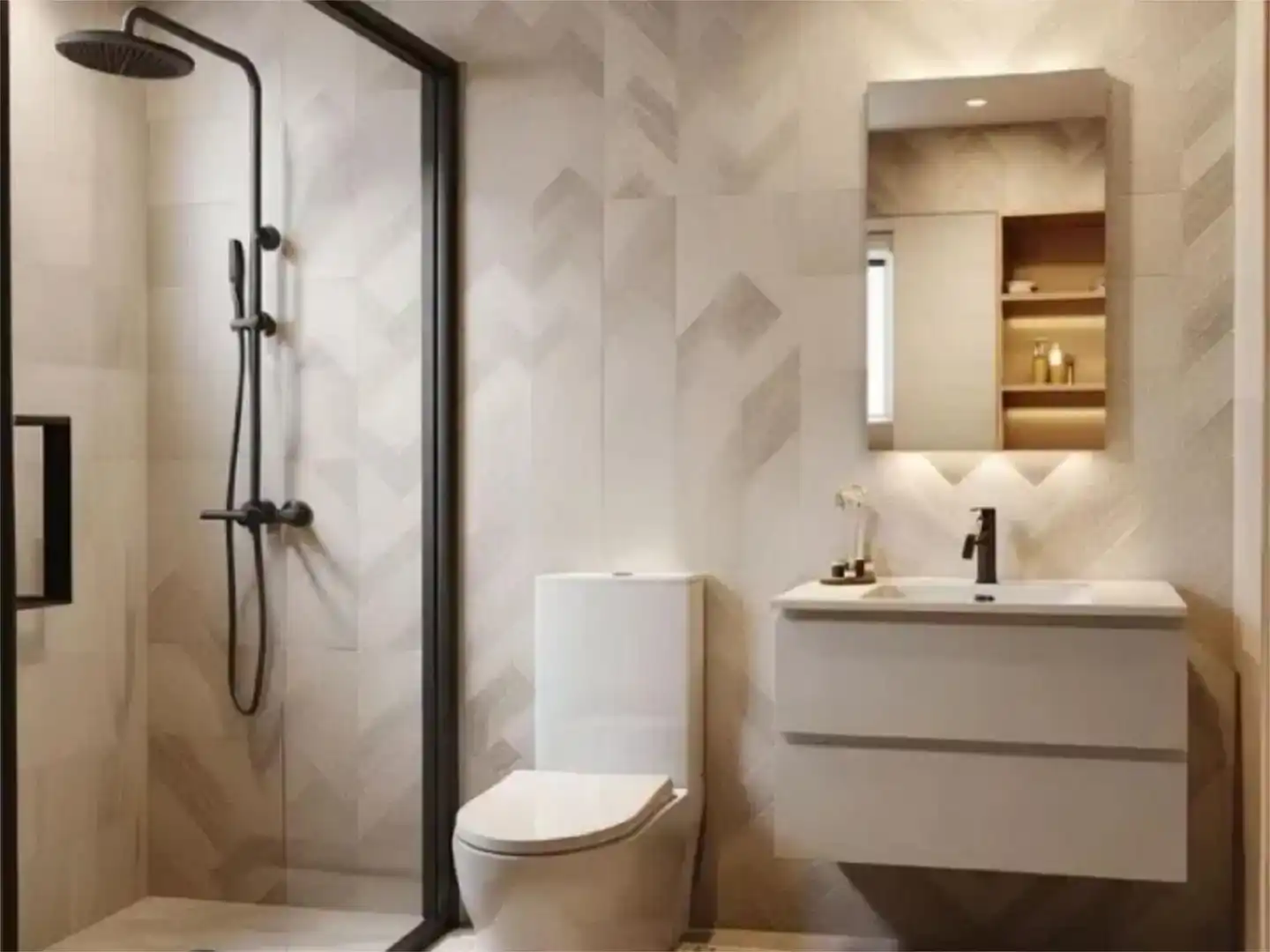 Badezimmer von Wohnung zur Miete in La Llosa mit Klimaanlage