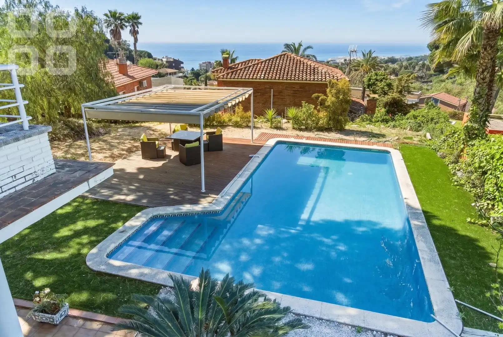 Piscina de Casa o chalet en venta en Caldes d'Estrac con Calefacción, Jardín privado y Terraza