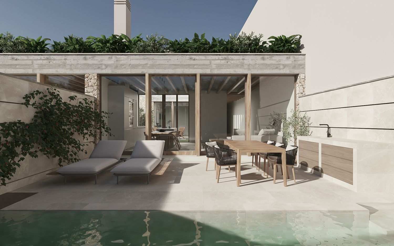 Terrassa de Casa o xalet en venda en  Palma de Mallorca amb Aire condicionat, Calefacció i Jardí privat