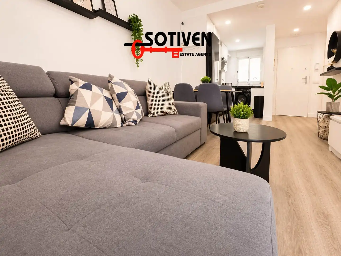 Sala d'estar de Apartament de lloguer en Santiago del Teide amb Terrassa i Piscina comunitària