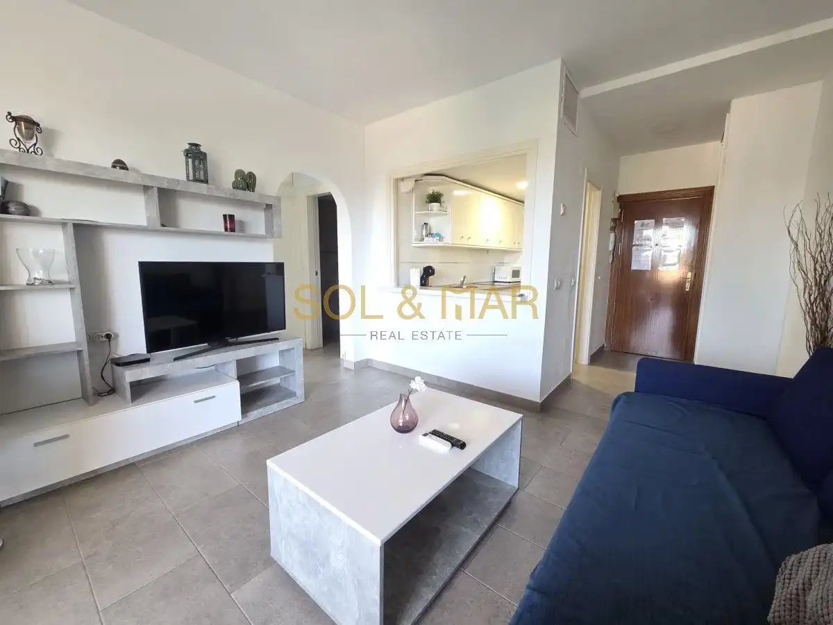 Wohnzimmer von Wohnung zum Verkauf in Torremolinos mit Klimaanlage, Heizung und Terrasse