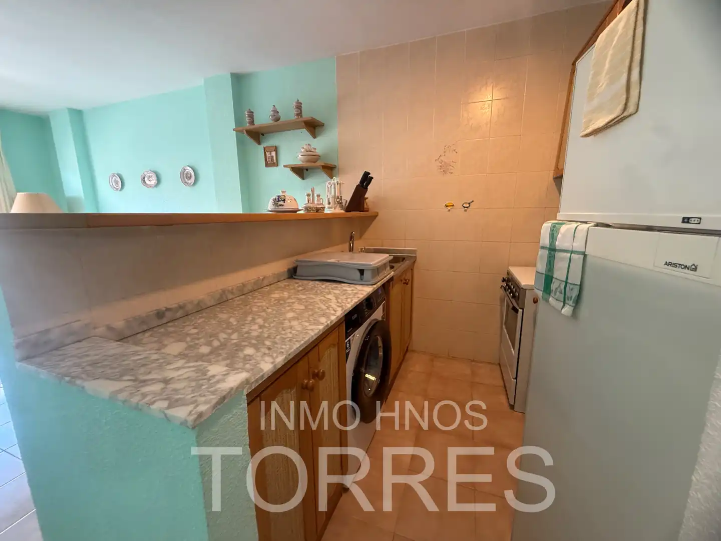 Cuina de Apartament en venda en Peñíscola / Peníscola amb Aire condicionat, Terrassa i Piscina comunitària