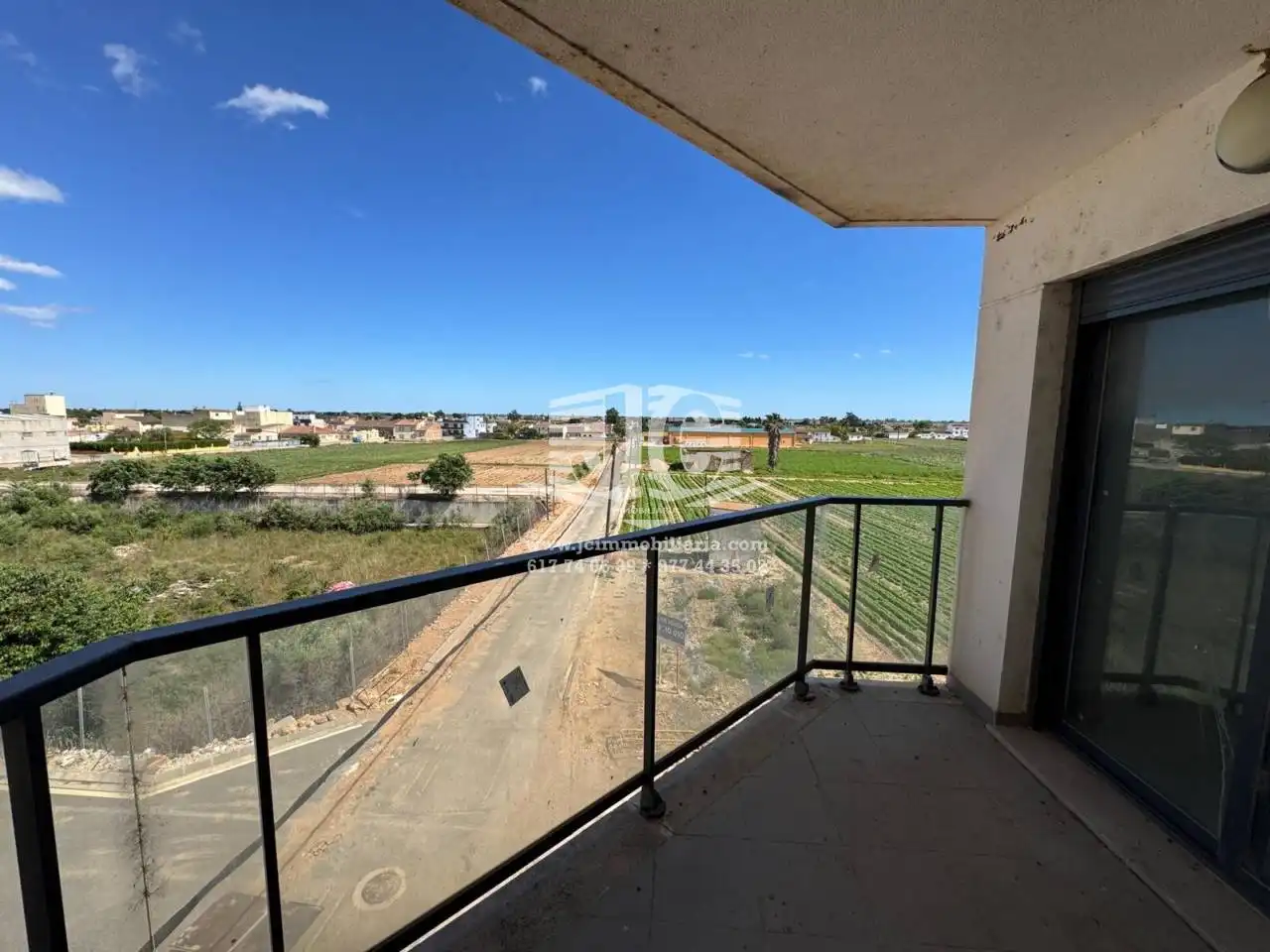 Exterior view of Flat for rent in L'Aldea  with Air Conditioner, Terrace and Storage room
