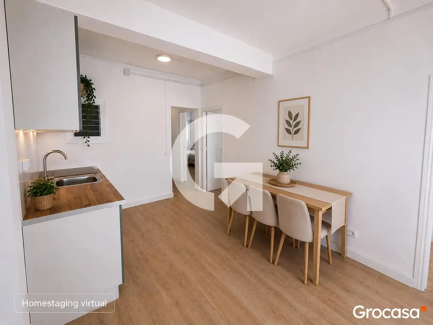Dining room of Flat for sale in Badalona  with Balcony