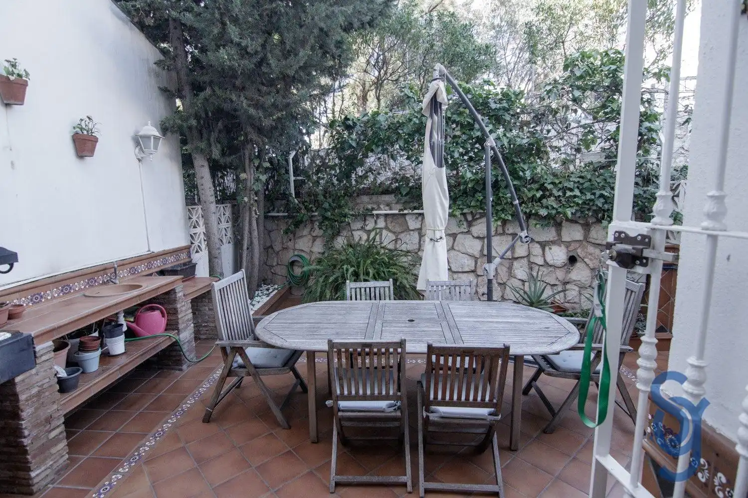Garden of Detached homes for sale in Málaga  with Air Conditioner, Parquet flooring and Terrace