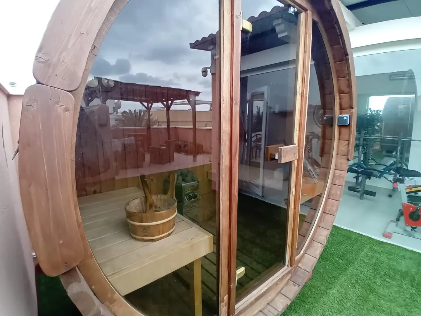 Terraza de Casa o chalet en venta en Mazarrón con Aire acondicionado, Jardín privado y Piscina