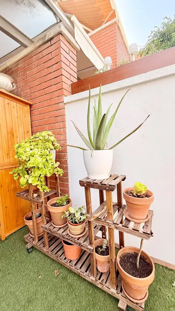 Terrassa de Casa adosada en venda en Cunit amb Aire condicionat, Calefacció i Jardí privat