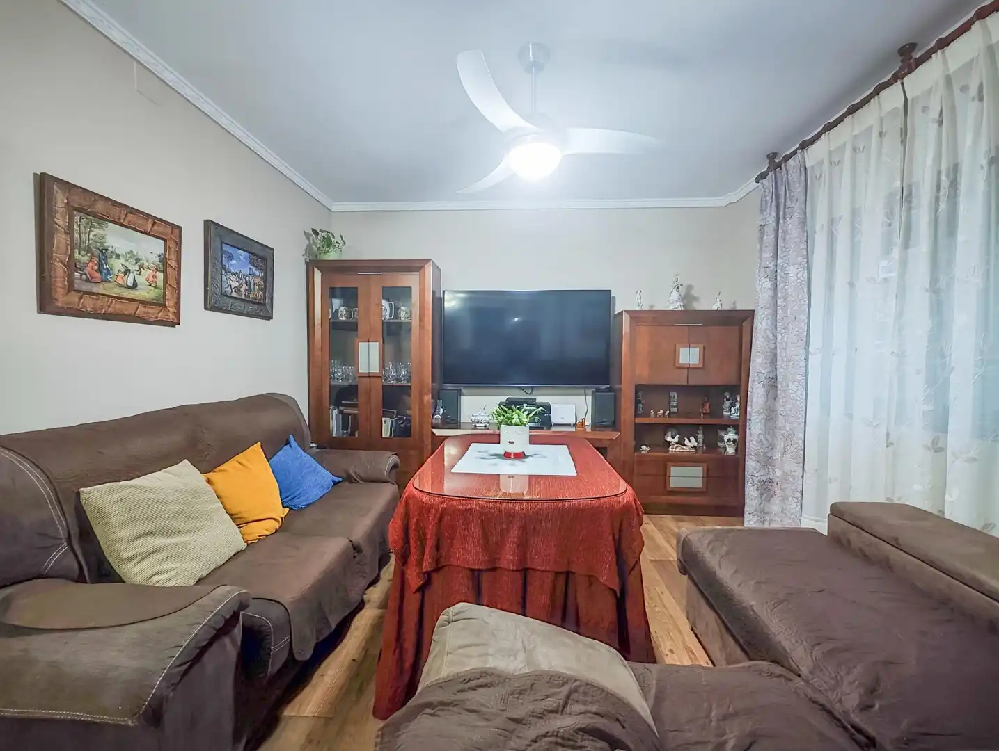 Sala d'estar de Pis en venda en Puertollano amb Aire condicionat, Parquet i Moblat