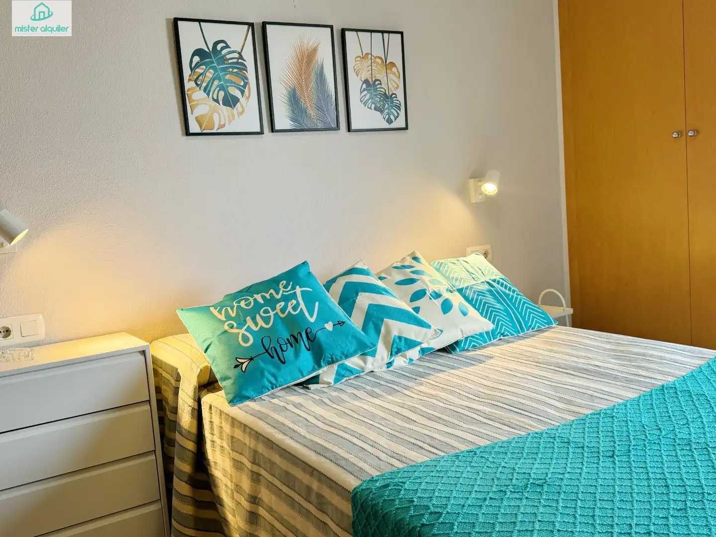 Bedroom of Apartments for rent in El Campello  with Air Conditioner, Private garden and Terrace