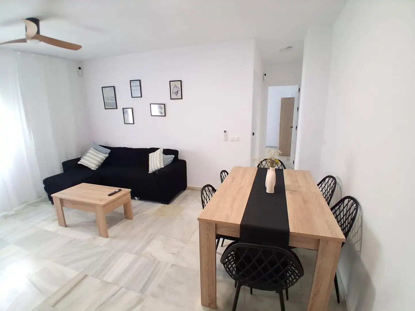Sala de estar de Piso de alquiler en Barbate con Amueblado