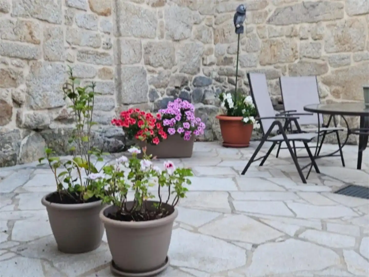 Terraza de Casa o chalet en venta en A Lama   con Jardín privado y Amueblado