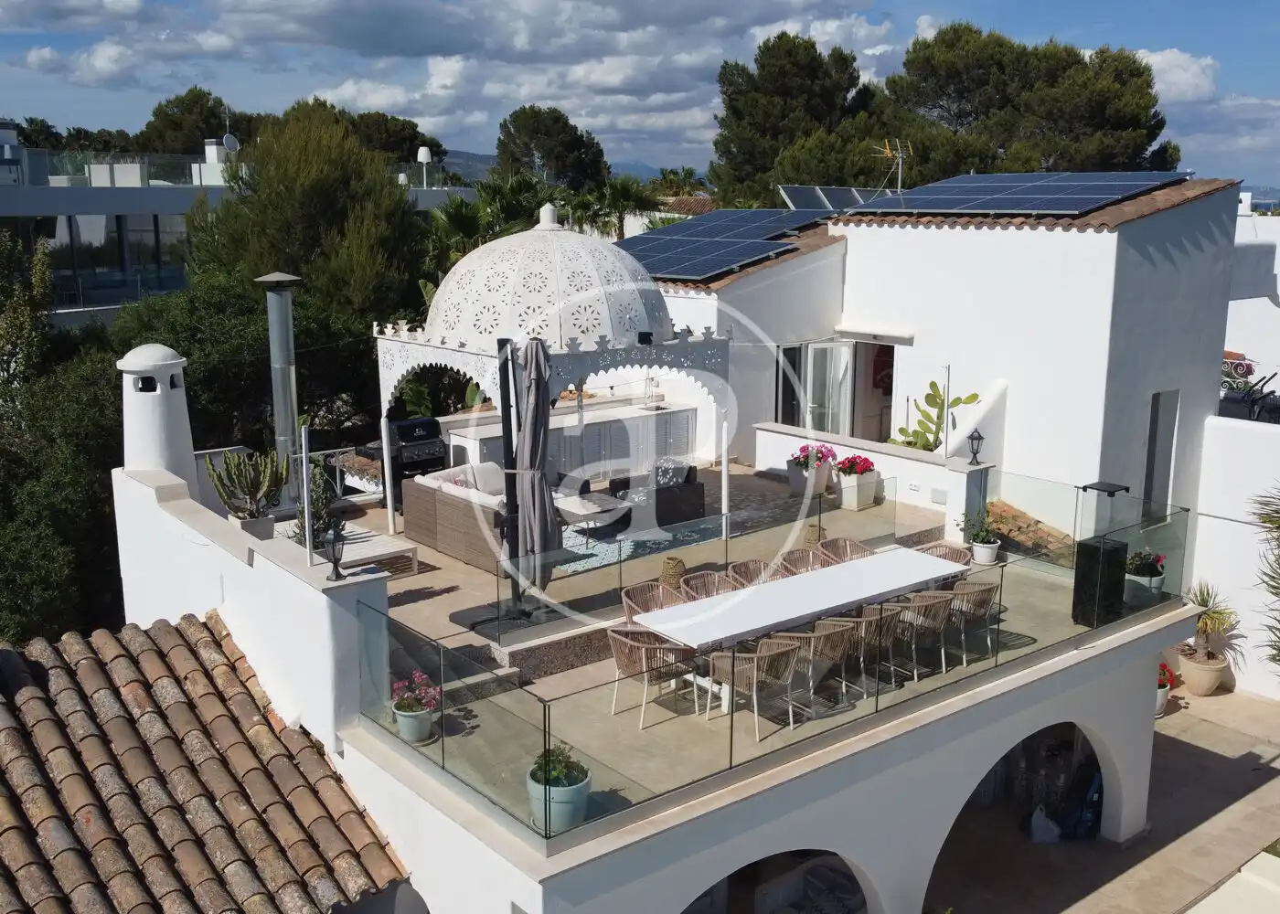 Terrassa de Casa o xalet en venda en Calvià amb Aire condicionat, Calefacció i Jardí privat