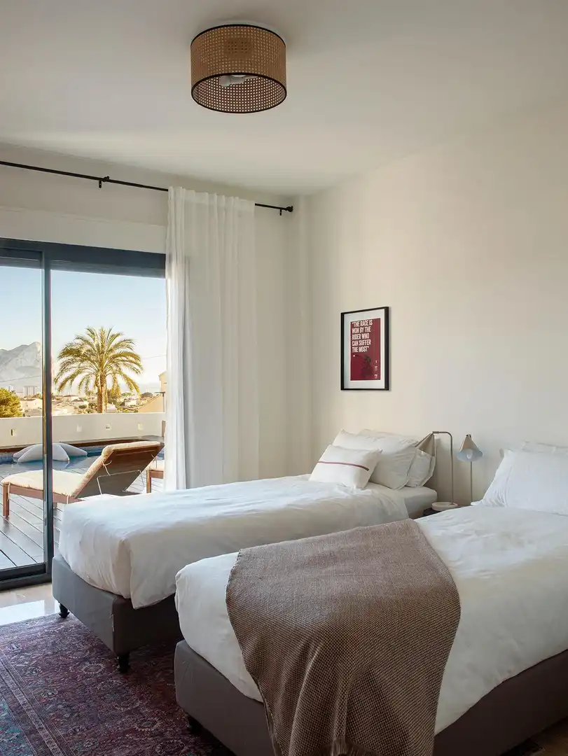 Bedroom of Houses for sale in Calpe / Calp  with Air Conditioner, Heating and Private garden
