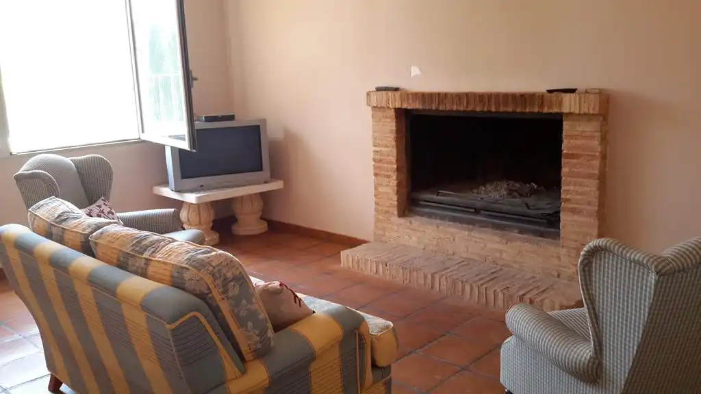 Wohnzimmer von Haus oder Chalet zur Miete in Alcaraz mit Heizung, Privatgarten und Terrasse