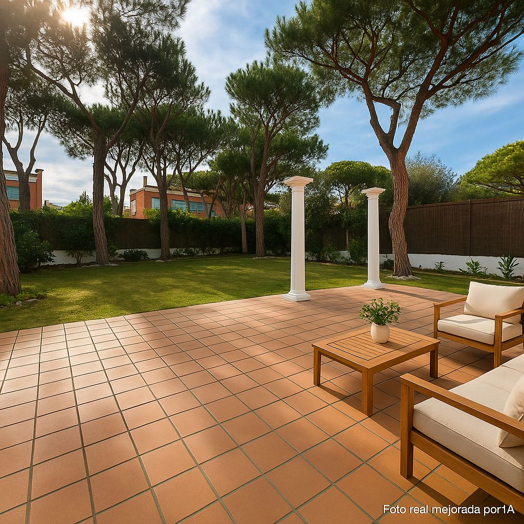 Terrace of House or chalet to rent in Gavà  with Air Conditioner, Private garden and Furnished