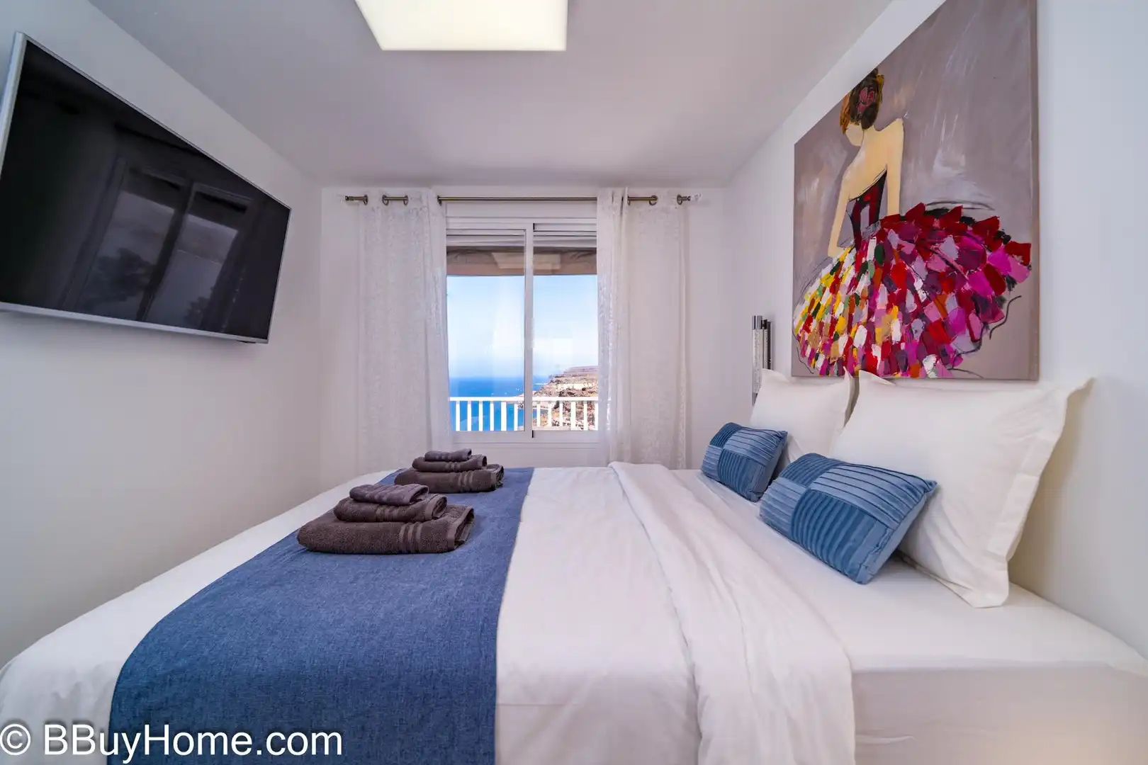 Habitación de Apartamento de alquiler en Mogán con Aire acondicionado, Terraza y Amueblado