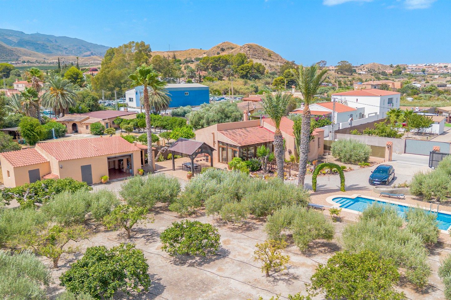 Vista exterior de Casa o chalet en venta en Mojácar con Aire acondicionado, Jardín privado y Terraza