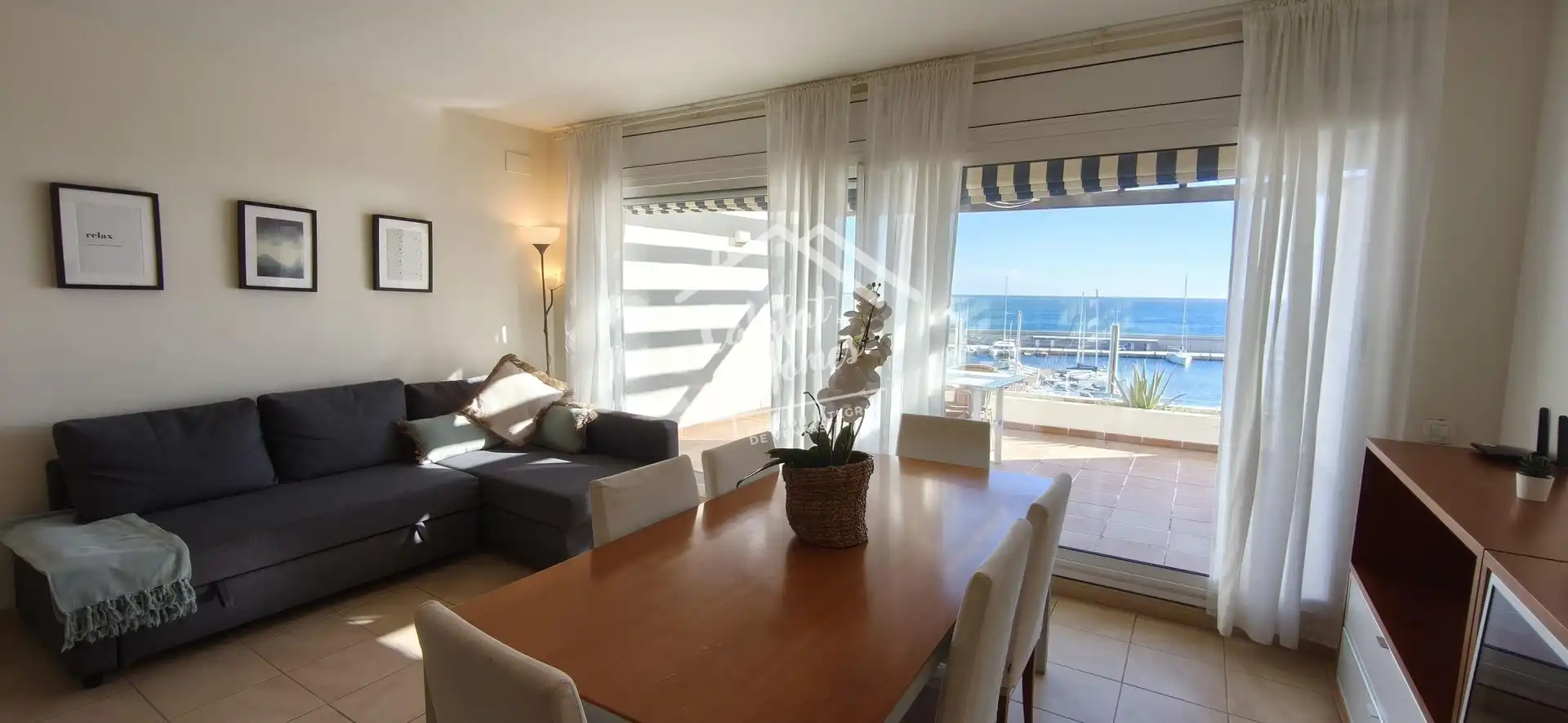 Wohnzimmer von Wohnung zum Verkauf in L'Ametlla de Mar  mit Klimaanlage, Terrasse und Waschmaschine