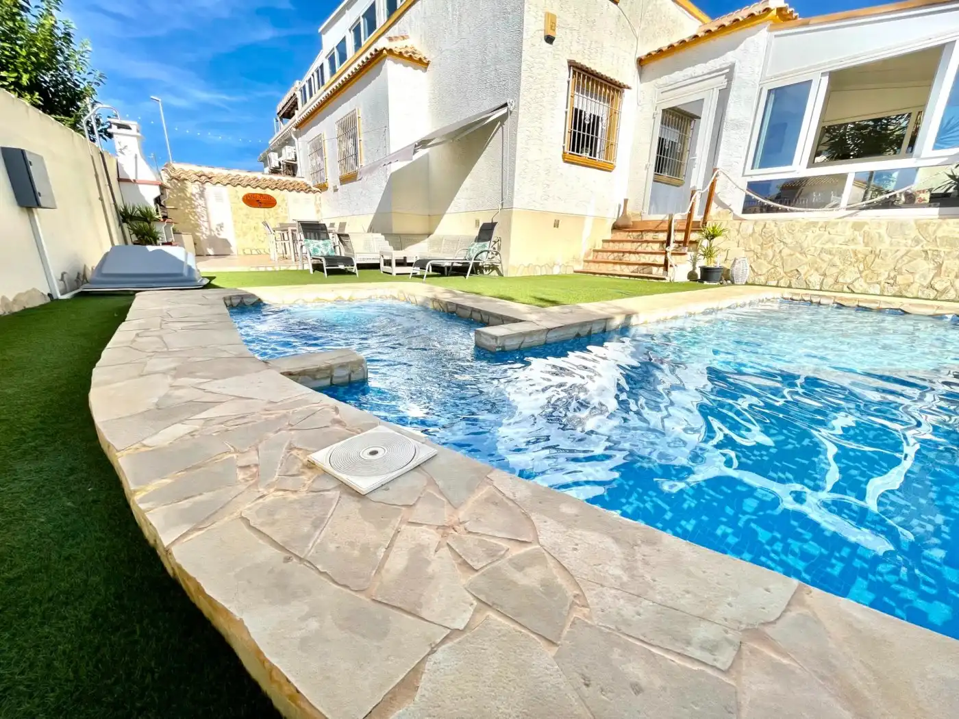 Swimming pool of Houses for rent in San Fulgencio  with Air Conditioner, Heating and Private garden