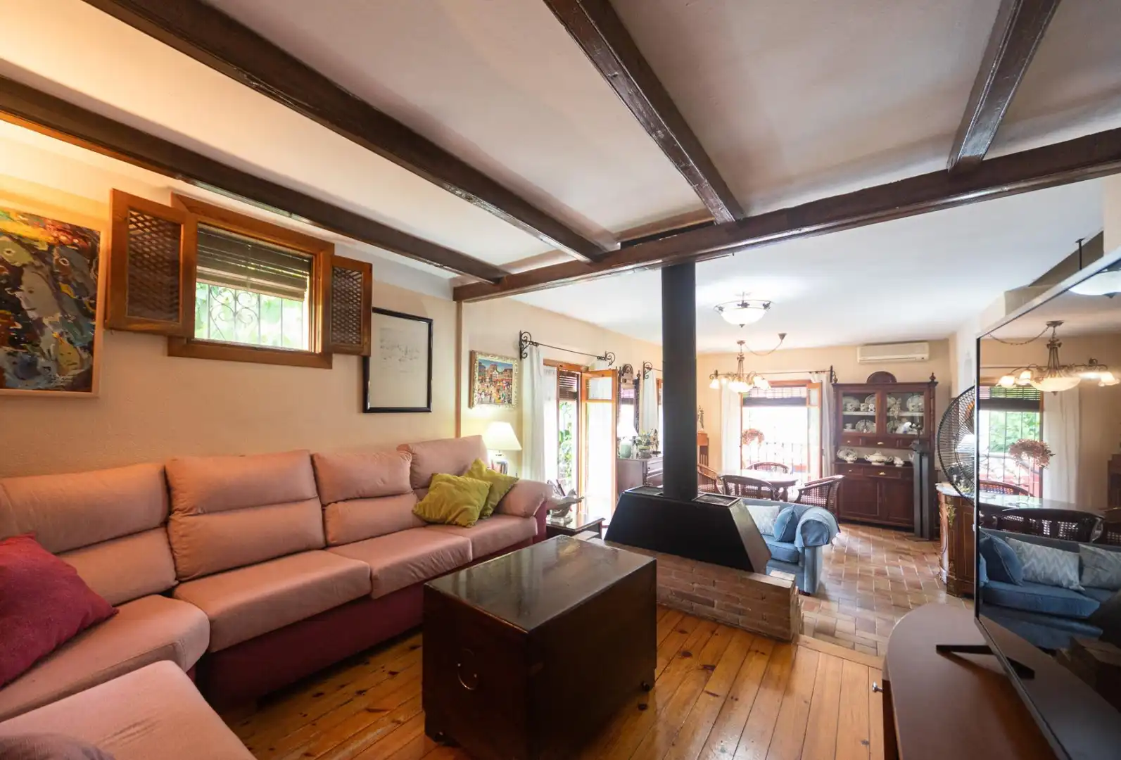 Living room of Houses for sale in Murcia  with Air Conditioner, Heating and Private garden