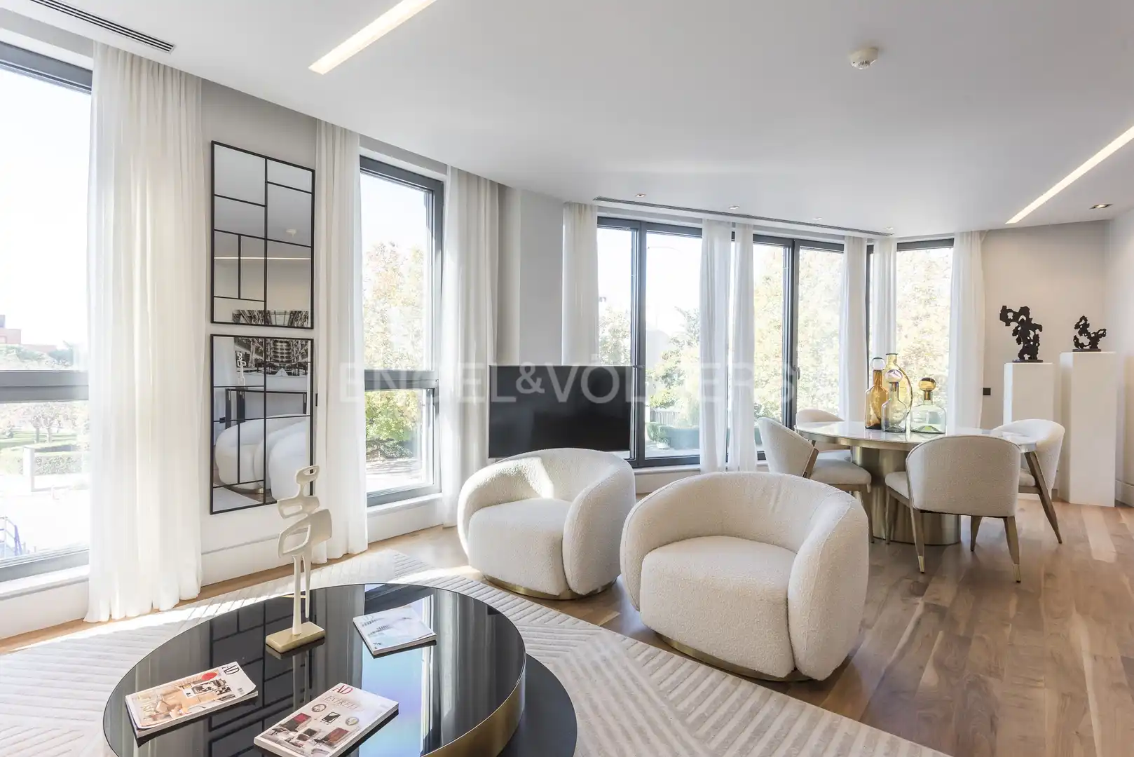 Sala d'estar de Pis de lloguer en Madrid amb Aire condicionat, Calefacció i Moblat