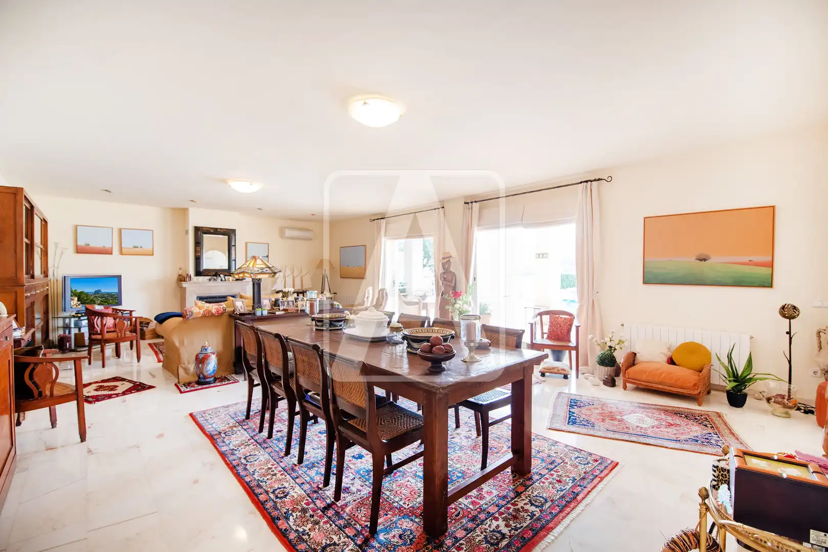 Dining room of Houses for sale in Calpe / Calp  with Air Conditioner, Heating and Private garden