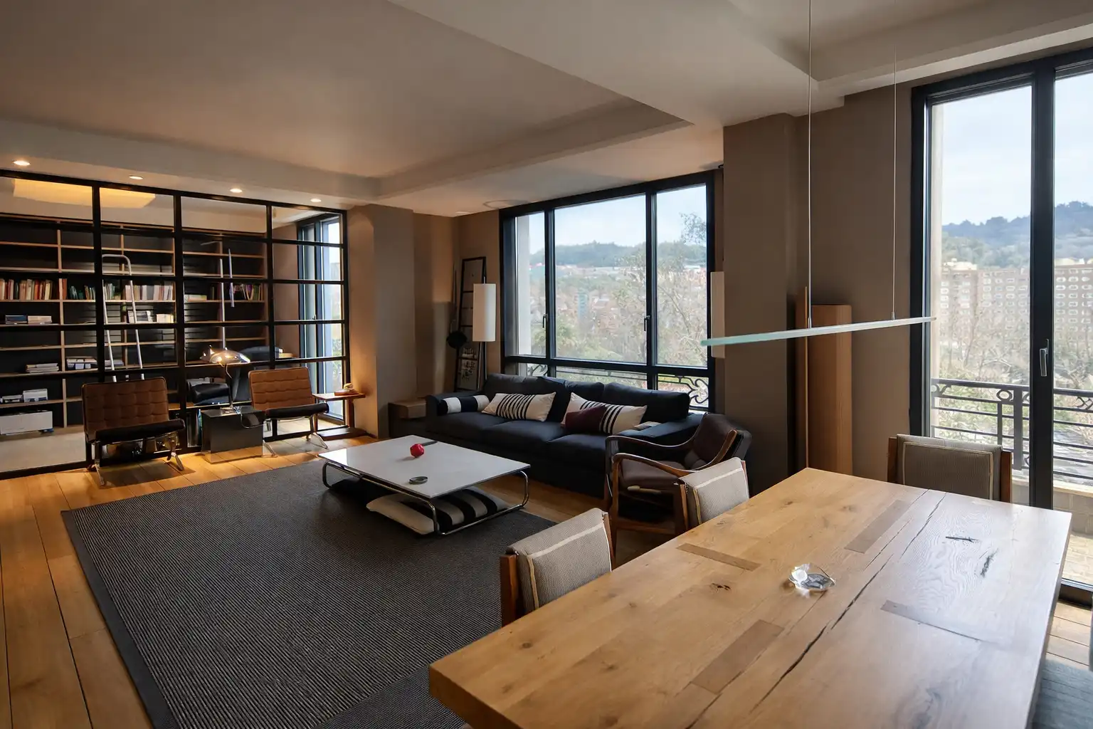 Living room of Flat for sale in Bilbao   with Heating, Parquet flooring and Terrace