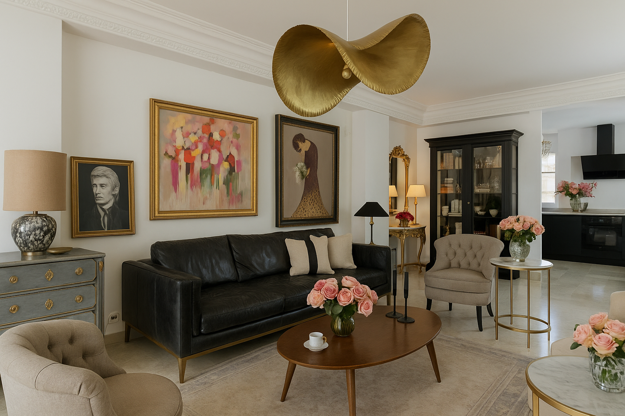 Living room of Attic for sale in Estepona  with Terrace and Balcony