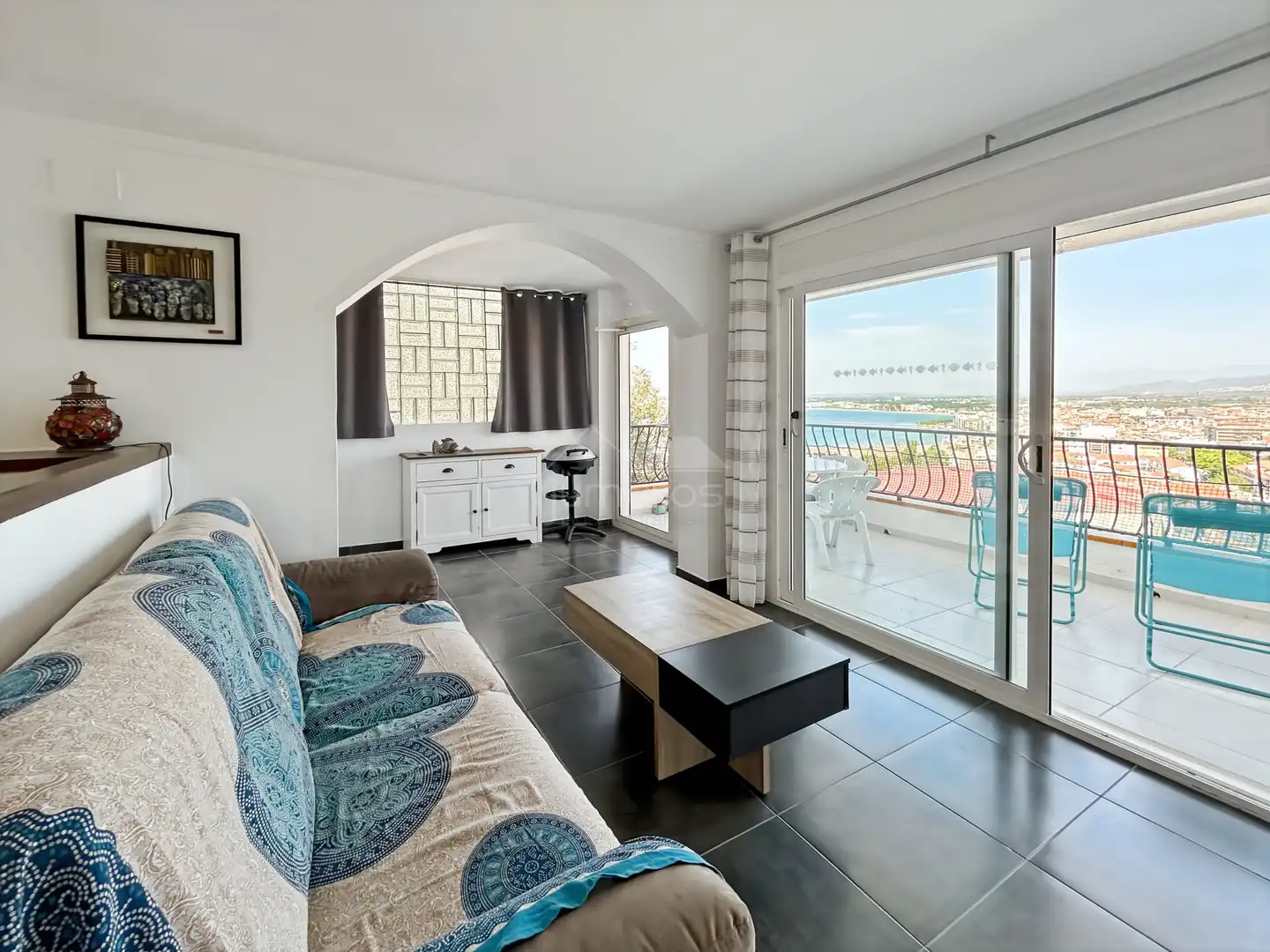 Sala d'estar de Planta baixa en venda en Roses amb Aire condicionat, Calefacció i Terrassa