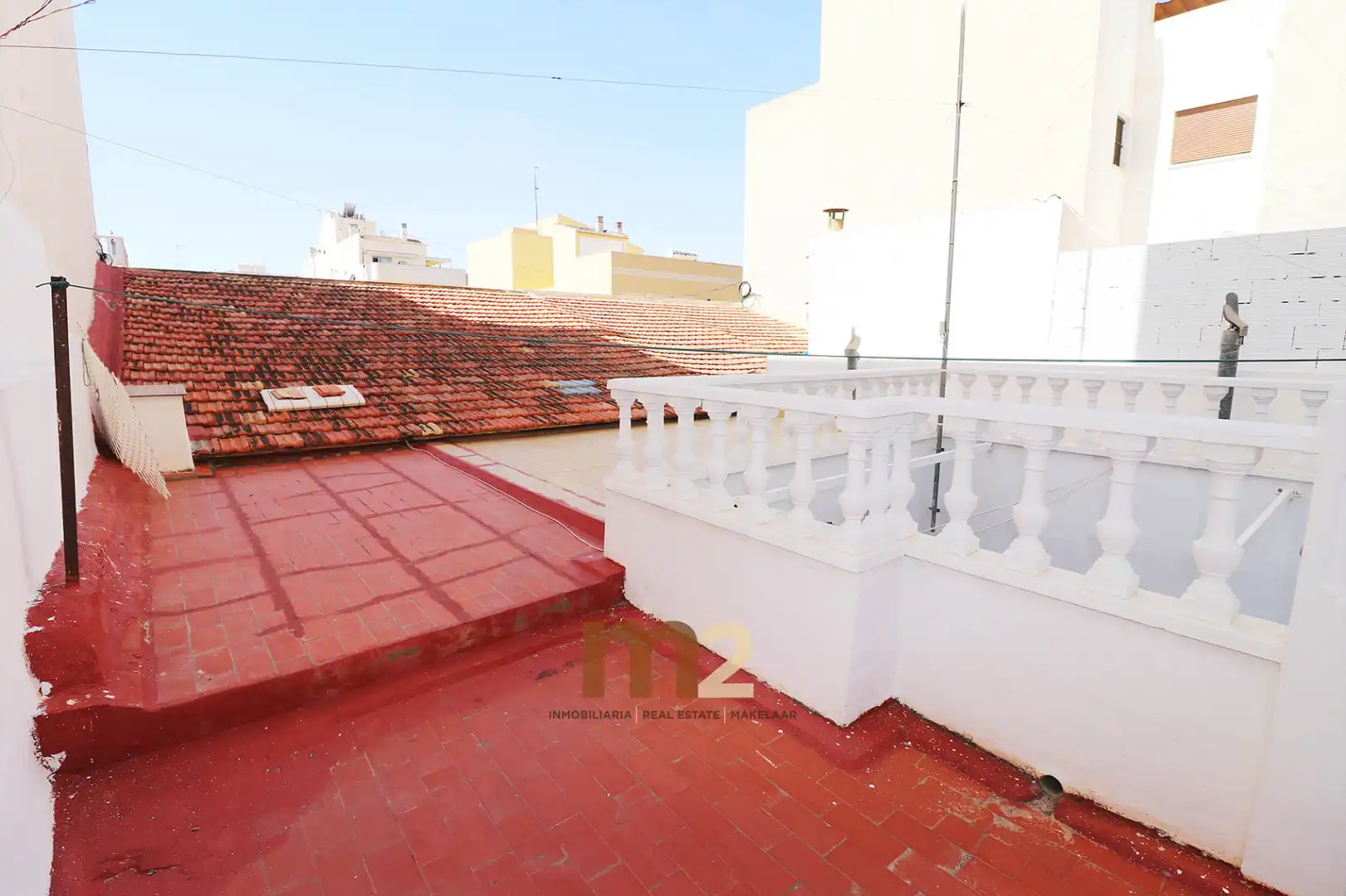 Terrasse von Einfamilien-Reihenhaus zur Miete in Guardamar del Segura mit Klimaanlage, Heizung und Möbliert