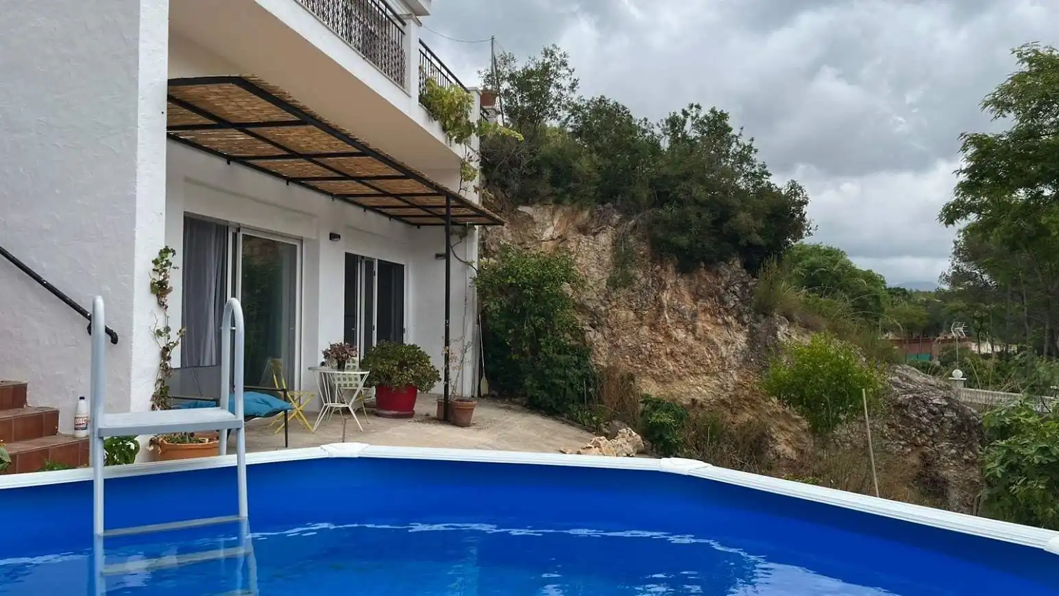 Schwimmbecken von Wohnung zur Miete in Sant Pere de Ribes mit Klimaanlage, Privatgarten und Terrasse